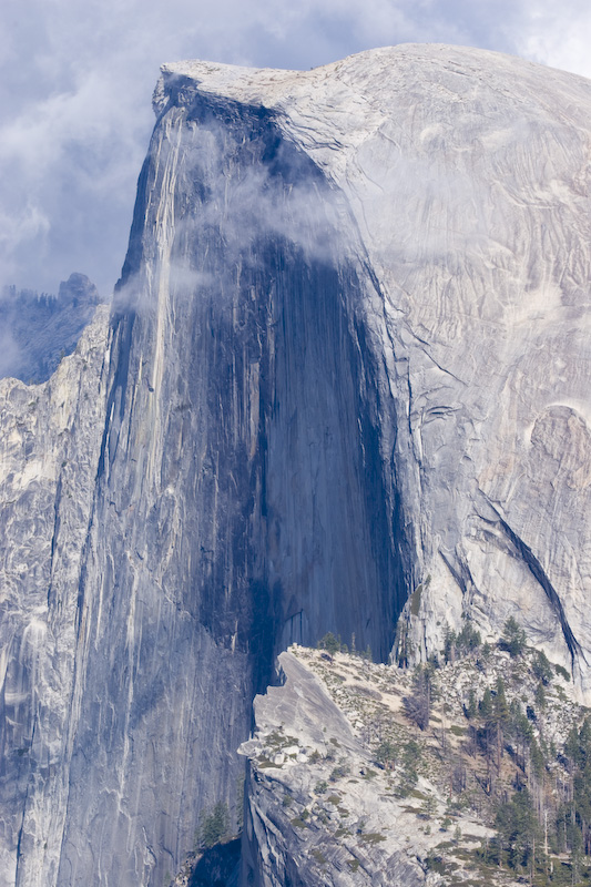 Half Dome Reflected In Merced River At Sunset